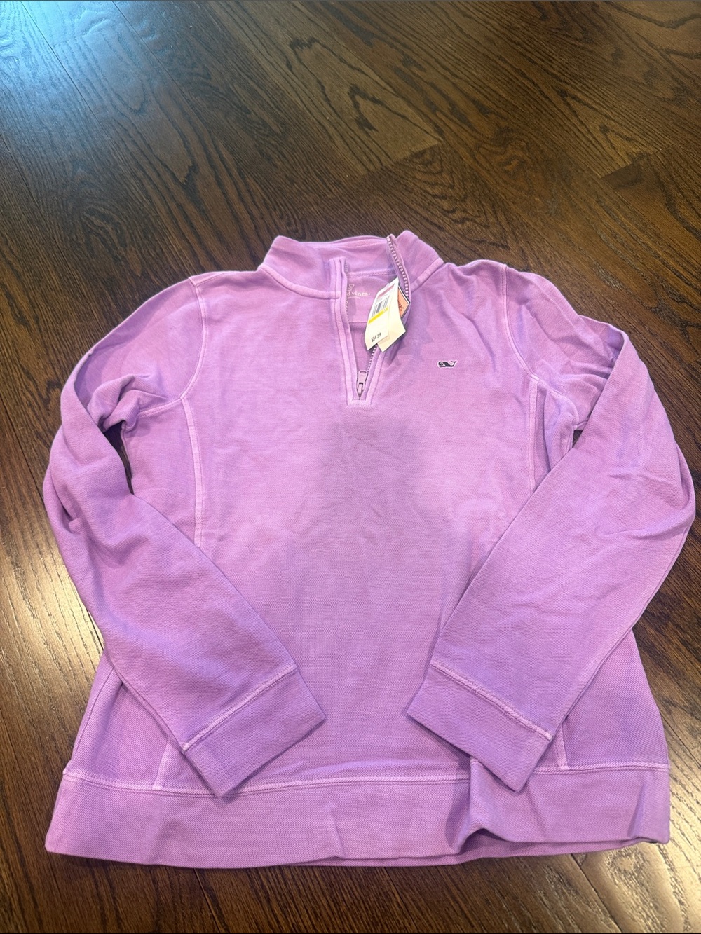 Vineyard Vines Lavender Quarter-Zip Pullover